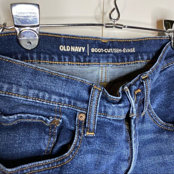 Old Navy Jeans boot cut mid rise medium dark - Picture 2 of 4